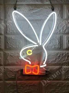 Rabbit Bunny Acrylic 14" Neon Sign Lamp Light Bar Beer Decor Club Collection AA - Picture 1 of 1