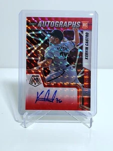 Kervin Castro 2022 Panini Mosaic Choice Fusion Prizm Rookie Auto #RAM-KC Giants - Picture 1 of 2