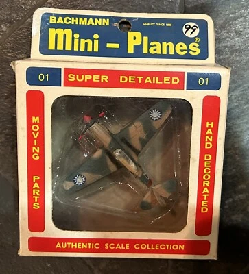 Bachmann Mini-Planes Flying Tiger P-40 #01 Complete In Box- See Pictures - Image 1 of 4