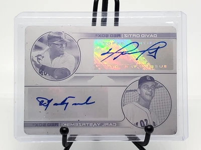 Ortiz & Yastrzemski C 2022 Topps Cromo Sónico Doble AUTO Placa Magenta #1/1 Foto 1 de 2