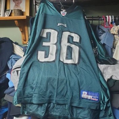 Camiseta deportiva vintage Y2K Reebok On Field Philadelphia Eagles Brian Westbrook #36 XL Foto 1 de 4