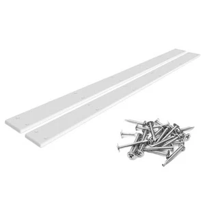 48" X 3" PE Trailer Bunk Glides, Heavy Duty Boat Trailer Bunk Slide Pads with 2 - Picture 1 of 8