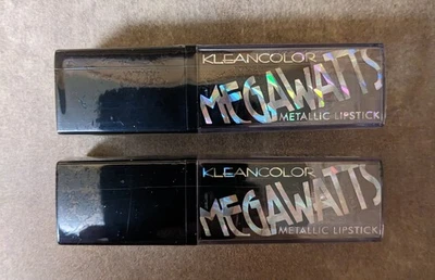 2 LÁPICES LABIALES METÁLICOS COLOR LIMPIO KLEAN COLOR MEGAVATIOS - Candy Kiss LS131-08 NUEVO Foto 1 de 3