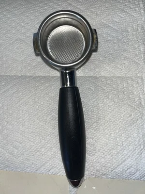 Portafilter Sp negro y plateado para máquina de prensado Foto 1 de 4