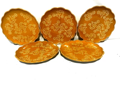 Platos de ensalada Temptations By Tara 8" encaje floral dorado (juego de 5) Foto 1 de 2