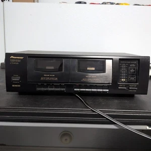 Vintage Pioneer Stereo Double Cassette Deck CT-W103 For Repair Read Description - Picture 1 of 9