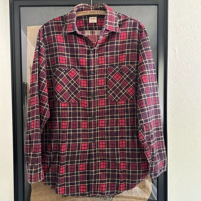 Camisa de franela sanforizada vintage años 50 Penneys Big Mac algodón M Foto 1 de 4