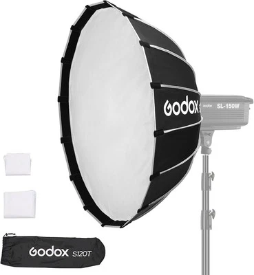 Godox S120T 120cm Stroble Flash Quick Release Umbrella Softbox Bowens Mount RZSP - Image 1 of 4