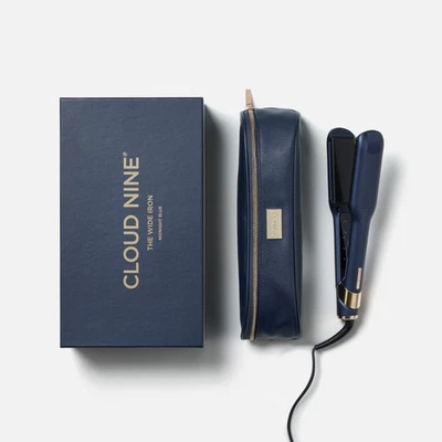 CLOUD NINE The New Wide Iron Hair Straightener Giftset  Blue | UK Free Shipping - Image 1 of 4