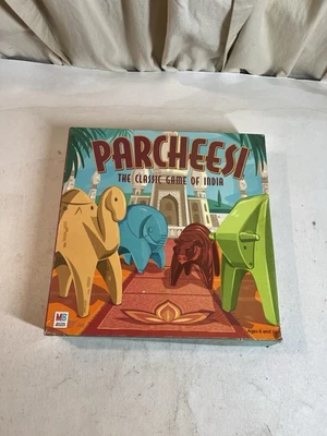 Vintage Parcheesi The Classic Game of India Milton Bradley 2001 Complete - Image 1 of 4