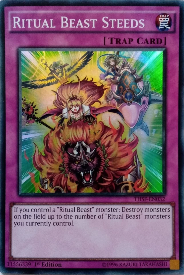 THSF-EN032 RITUAL BEAST STEEDS SUPER RARE 1ST EDITION MP! YuGiOh TCG - Image 1 of 1