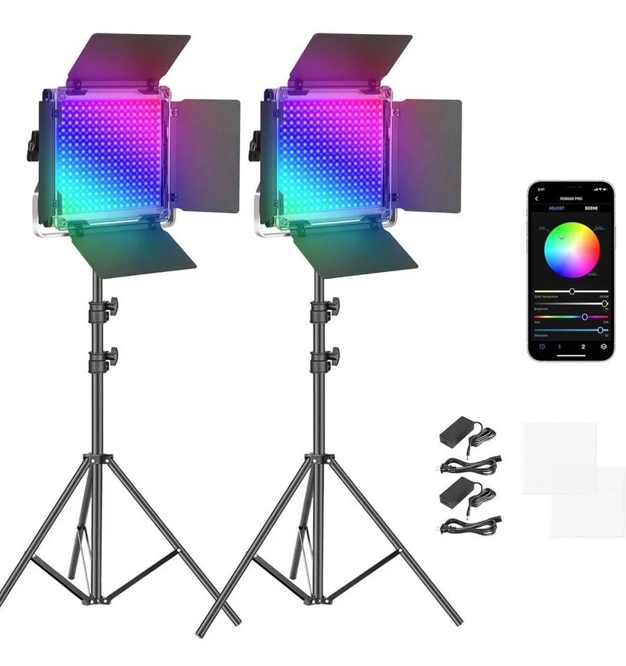 NEEWER RGB 660 Pro Juego de luces de video LED Panel de luces Foto 1 de 4