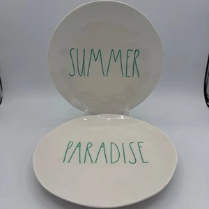 Rae Dunn Summer Paradise Plates Set, Artisan Collection, Decorative Plates - Picture 1 of 5