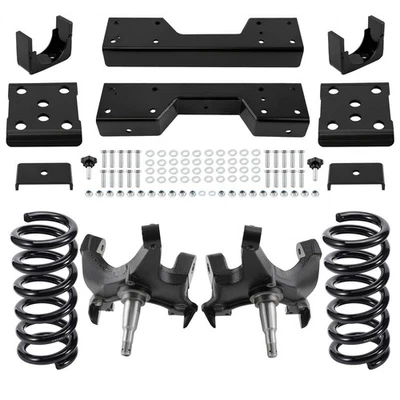 Front 4" Rear 6" Drop Kit For Chevrolet GMC C1500 88-1998 W/1.25" ROTORS V8 Foto 1 de 4