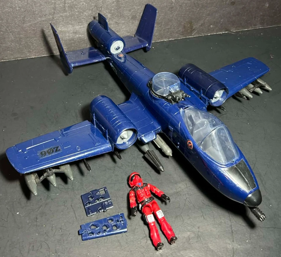 GI Joe Cobra Rattler con Comadreja Salvaje 100% Completo 1984 Jet A-10 Muy Bonito #3 Foto 1 de 4