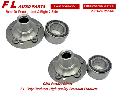 X2 Buje y cojinete de rueda delantera trasera para Mercedes Benz ML350 ML320 ML500ML430 ML55 Foto 1 de 4