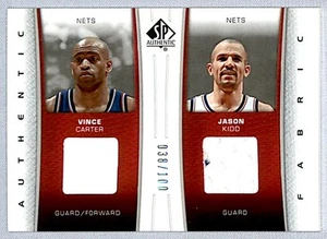 2006-07 SP Authentic Fabrics Dual Vince Carter/Jason Kidd Jersey /100 #DF-KC New - Picture 1 of 2