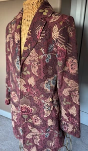 Giacca arazzo donna vintage - toni terra - taglia 10 - Foto 1 di 11