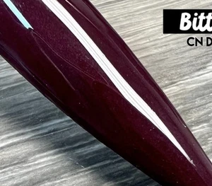 Polvo de inmersión de uñas CND Designer Dips agridulce borgoña ciruela caída sólida - Imagen 1 de 4