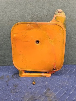 1985 HONDA XR80R XR 80 FRONT NUMBER PLATE PLASTIC OEM USED - Image 1 of 4