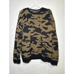Retrofit camouflage crew neck pullover sweater mens medium streetwear urban cozy - Picture 1 of 6