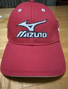 Mizuno Adjustable Trucker Hat Red Embroidered - Picture 1 of 2