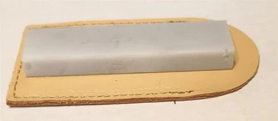 Piedra de afilar dura translúcida de Arkansas, piedra de aceite natural, 4" X 1" X 1/2" con bolsa Foto 1 de 4