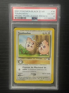 PSA 6 Pokemon TCG Igglybuff Toudoudou Black Star Promo #36 French - Rare Pop 3! - Picture 1 of 2