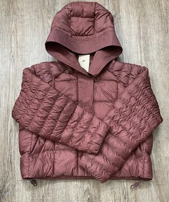 Nike Therma Fit Swoosh Primaloft Puffer Jacket Womens Sz Med Brown FB8729-218 - Image 1 of 4