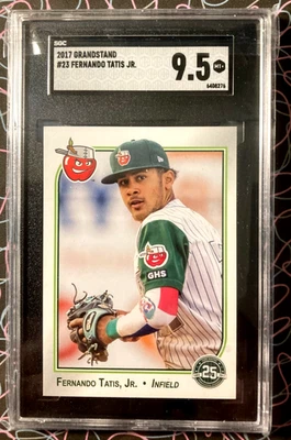 2017 Grandstand Ft. Wayne Tin Caps Fernando Tatis Jr. #23 SGC  9.5 Mint+ - Image 1 of 2