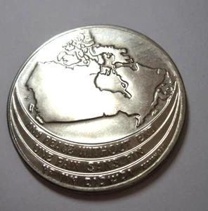 1867 - 1967 ISRAEL SALUTES CANADA'S  CENTENNIAL  MEDAL - Picture 1 of 2