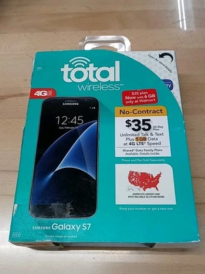 Samsung Galaxy S7 Total Wireless Network Locked 1917 New In Box G930VC 2017 - Image 1 of 4