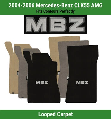 Alfombrillas delanteras Lloyd Classic Loop para Mercedes-Benz CLK55 AMG del 04-06 con apliques MBZ Foto 1 de 4