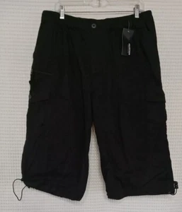 Men's Casual Cotton Cargo Shorts Outdoor Hiking 3/4 Length Below Knee Pants 5XL - Picture 1 of 10