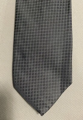 Corbata Brooks Brother gris seda con diseño pequeño a cuadros TOTALMENTE NUEVA Foto 1 de 3