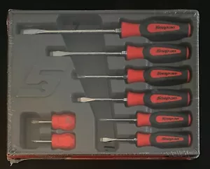 Snap-On 8 pc. Screwdriver Set. Red Soft Grip Handle. Brand New. SGDX80BR - Picture 1 of 1