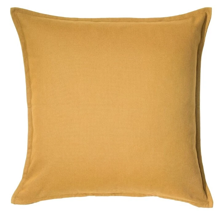 IKEA GURLI CUSHION COVERS PACK OF 4 GOLDEN YELLOW 50 X 50 CENTIMETRES - Image 1 of 1