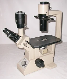 Olympus CK2 Inverted Phase Contrast Microscope w/ 4x 10x 20x 40x Objectives - Picture 1 of 4