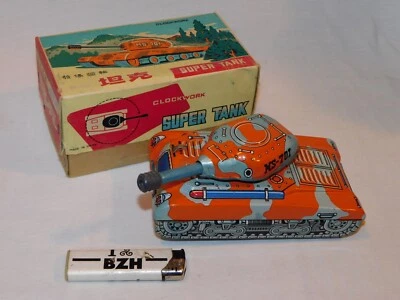 BEL ANCIEN CHAR / TANK  MS-701 / EN TOLE + BOITE / MOUVEMENT MECANIQUE - Photo 1/4
