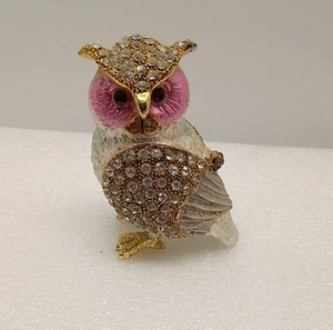 Bejeweled OWL TRINKET BOX - Picture 1 of 5