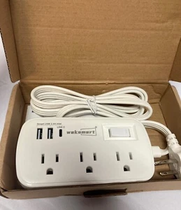 Waksmart 773 Überspannungsschutz, 6AC, 2USB, 1 C - NEU, Verpackung beschädigt - Bild 1 von 4