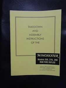Winchester takedown manual for the 250, 270, 290 Rim Fire Rifles - Bild 1 von 2