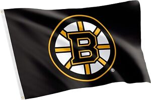 Boston Bruins Flag NHL 100% Polyester Indoor Outdoor 3x5 feet National Hockey US