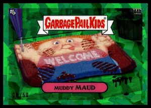 2023 Topps Garbage Pail Kids SAPPHIRE MUDDY MAUD GREEN SAPPHIRE 2/50 244b - Picture 1 of 2