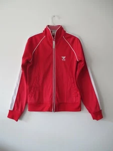 TYR Women's Red White Swim Warm Up Full Zip Front Polyester Jacket XS - Picture 1 of 9