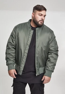 Urban Classics Bomber Jacke Basic Bomber Jacket Olive - Bild 1 von 3