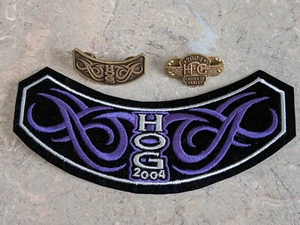 2004 Harley Davidson HOG Patch and Pins Ladies of Harley - Picture 1 of 5