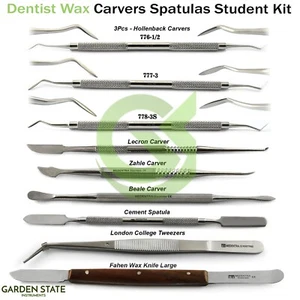 Dentist Wax Carvers Spatulas Students Kit Hollenback Carvers Dental Laboratory - Picture 1 of 10