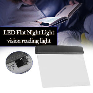 Panneau de voyage plat portable DEL livre de lecture vision nocturne signet lampe lumière