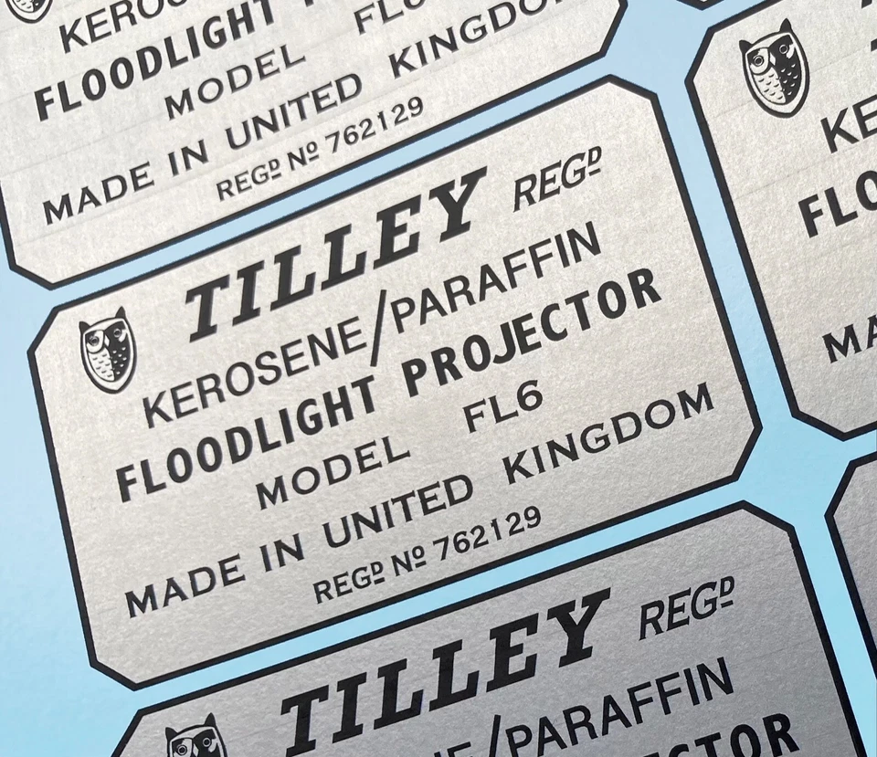 CALCOMANÍA tobogán acuático plata metálica TILLEY FL6 Floodlight Foto 1 de 1